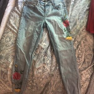 Rose skinny jeggings